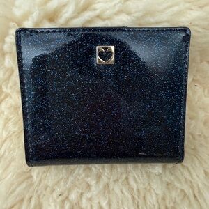 Kate Spade Navy Blue Glitter Wallet